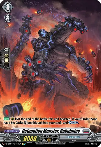 Detonation Monster, Bobalmine
