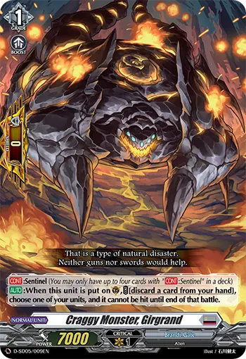 Craggy Monster, Girgrand