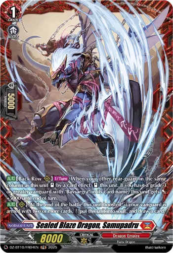 Sealed Blaze Dragon, Samupadru
