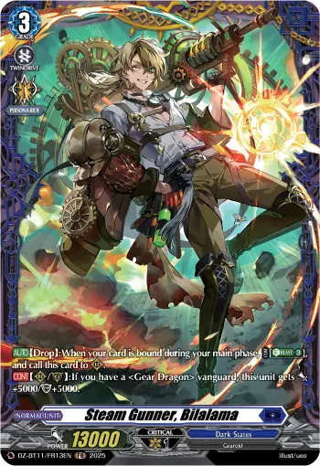 Steam Gunner, Bilalama