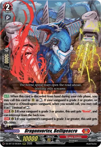 Dragonvortex, Belligeacro