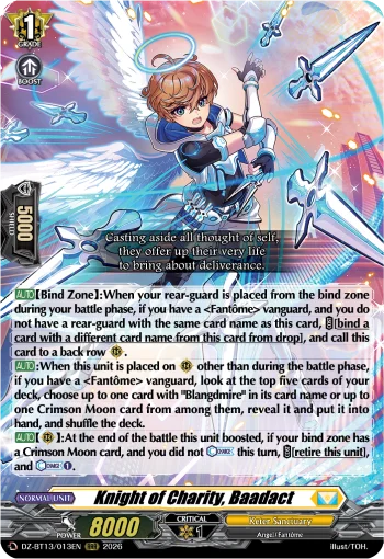 Knight of Charity, Baadact