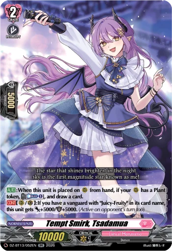 Tempt Smirk, Tsadamua