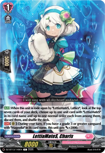 LettiaMateS, Charis